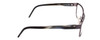 Side View of Porsche Design P8291-B-55 Designer Reading Eye Glasses with Custom Cut Powered Lenses in Gun Metal Grey&Marble Horn Black Unisex Square Full Rim Titanium 55 mm