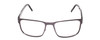 Front View of Porsche Design P8291-B-55 Designer Reading Eye Glasses with Custom Cut Powered Lenses in Gun Metal Grey&Marble Horn Black Unisex Square Full Rim Titanium 55 mm