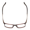 Top View of Porsche Design P8328-B-56mm Designer Reading Glasses in Matte Red Brown & Copper