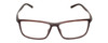 Front View of Porsche Design P8328-B-56 Designer Reading Eye Glasses with Custom Cut Powered Lenses in Matte Red Brown&Satin Copper Unisex Square Full Rim Titanium 56 mm