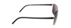 Side View of Porsche Design P8645-B-60 mm Aviator Sunglasses in Copper Gold&Matte Black/Green
