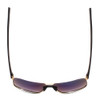 Top View of Porsche Design P8645-B-60 mm Aviator Sunglasses in Copper Gold&Matte Black/Green