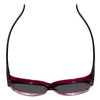 Top View of Calabria 9016 Medium/Large Polarized Fitover Sunglasses in Purple Wine Fade&Grey