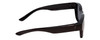 Side View of Calabria 9018-POL Small Polarized Fitover Sunglasses in Gloss Black & Smoke Grey