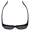 Top View of Calabria 9018 Small Polarized Fitover Sunglasses in Matte Navy Blue & Smoke Grey