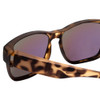 Close Up View of Calabria 9018RRV S/Medium Polarized Fitover Sunglasses Cheetah Gold&Green Mirror