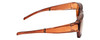 Side View of Calabria 8752 FOLDING Fitover Polarized Sunglasses Med/Large Amber/Violet Mirror