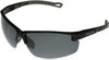Coyote NAPA Polarized Sport Semi-Rimless 73mm Sunglasses Matte Black/Gray Silver