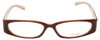 Calabria Vivid 737 Designer Blue Light Blocking Glasses Mocha Ladies Oval 51mm