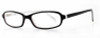 Profile View of Calabria Vivid 743 Designer Blue Light Blocking Glasses in Black White Oval 51mm