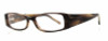 Profile View of Calabria Vivid 747 Designer Blue Light Blocking Glasses in Tortoise Ladies 52mm