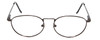 Reptile JAPAN Designer Blue Light Filter Glasses Komodo Gun-Metal Mens Oval 60mm