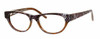 Profile View of Ernest Hemingway Designer Blue Light Blocking Glasses 4654 in Grey Snake Cateye