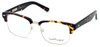 Profile View of Ernest Hemingway Designer Blue Light Blocking Glasses 4629 Gloss Tortoise & Gold