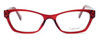 Front View of Enhance Optical Designer Blue Light Block Glasses 3903 in Burgundy Cateye 49mm