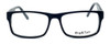 Front View of Calabria Optical Designer Blue Light Blocking Glasses Big&Tall Style 10 in Black