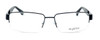 Front View of Calabria Optical Designer Blue Light Blocking Glasses Big&Tall Style 11 in Black