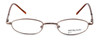 Front View of Calabria Kids Fit MetalFlex Designer Blue Light Blocking Glasses TT in Brown