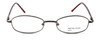 Front View of Calabria Kids Fit MetalFlex Designer Blue Light Blocking Glasses XX in Brown