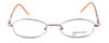 Front View of Calabria Kids Fit MetalFlex Designer Blue Light Blocking Glasses XX in Pink