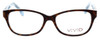Front View of Calabria Splash SP61 Designer Blue Light Blocking Glasses in Demi-Blue Oval 53mm