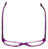 Top View of Calabria Splash SP61 Designer Blue Light Blocking Glasses Demi-Purple Women Oval