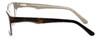 Side View of Calabria Splash SP61 Designer Blue Light Blocking Glasses in Demi-Brown Cateye