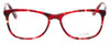 Front View of Calabria Splash SP62 Designer Blue Light Blocking Glasses in Wine Ladies Cateye