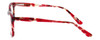 Side View of Calabria Splash SP62 Designer Blue Light Blocking Glasses in Wine Ladies Cateye