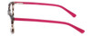 Side View of Calabria Viv 848 Designer Blue Light Blocking Glasses in Demi-Pink Square 53mm