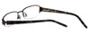 Close Up View of Kenneth Cole Designer Blue Light Blocking Glasses KC0164-048 Brown Unisex 50mm