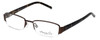 Profile View of Kenneth Cole Designer Blue Light Blocking Glasses KC0164-048 Brown Unisex 50mm