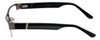 Side View of Argyleculture Designer Blue Light Block Glasses Parker Charcoal 57mm Unisex 57mm