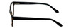 Side View of Calabria Viv Designer Blue Light Blocking Glasses 867 in Matte-Demi-Black Cateye