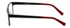 Side View of Esquire Designer Blue Light Blocking Glasses EQ1502 in Satin-Black 54mm Square
