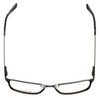 Top View of Esquire Designer Blue Light Blocking Glasses EQ1502 in Satin-Pewter 54mm Square
