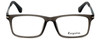 Front View of Esquire Designer Blue Light Blocking Glasses EQ1504 in Matte-Grey-Smoke 53mm