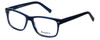 Profile View of Esquire Designer Blue Light Blocking Glasses EQ1513 Navy 54mm Unisex Square 54mm