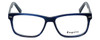 Front View of Esquire Designer Blue Light Blocking Glasses EQ1513 Navy 54mm Unisex Square 54mm