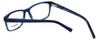 Close Up View of Esquire Designer Blue Light Blocking Glasses EQ1513 Navy 54mm Unisex Square 54mm