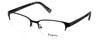 Profile View of Esquire Designer Blue Light Blocking Glasses EQ1521 Satin-Black 53mm Oval Oval