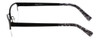 Side View of Esquire Designer Blue Light Blocking Glasses EQ1521 Satin-Black 53mm Oval Oval