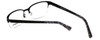 Close Up View of Esquire Designer Blue Light Blocking Glasses EQ1521 Satin-Black 53mm Oval Oval