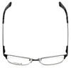 Top View of Esquire Designer Blue Light Blocking Glasses EQ1521 Satin-Black 53mm Oval Oval