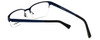 Close Up View of Esquire Designer Blue Light Block Glasses EQ1521 in Satin-Navy 53mm Cateye 53mm