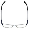 Top View of Esquire Designer Blue Light Block Glasses EQ1521 in Satin-Navy 53mm Cateye 53mm