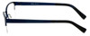 Side View of Esquire Designer Blue Light Block Glasses EQ1521 in Satin-Navy 53mm Cateye 53mm