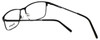 Close Up View of Esquire Designer Blue Light Blocking Glasses EQ1522 in Black 55mm Square 55mm
