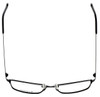 Top View of Esquire Designer Blue Light Blocking Glasses EQ1522 in Black 55mm Square 55mm