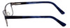 Side View of Esquire Designer Blue Light Blocking Eye Glasses EQ1523 in Navy 53mm Unisex 53mm